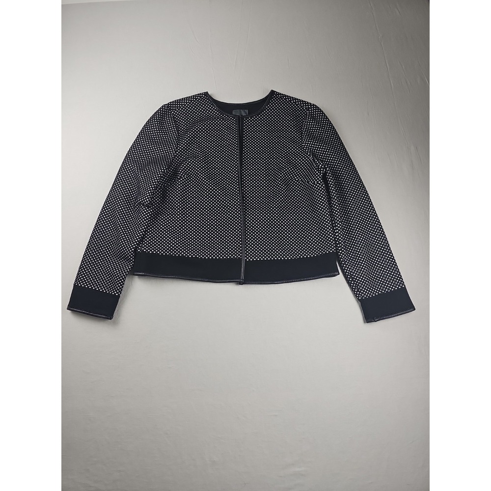 The Limited Collecton Black And White Polka Dot Sweater Cardigan Size 8
